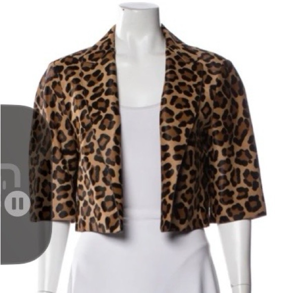 Michael Kors Collection Jackets & Blazers - Michael Kors Collection Leopard fur